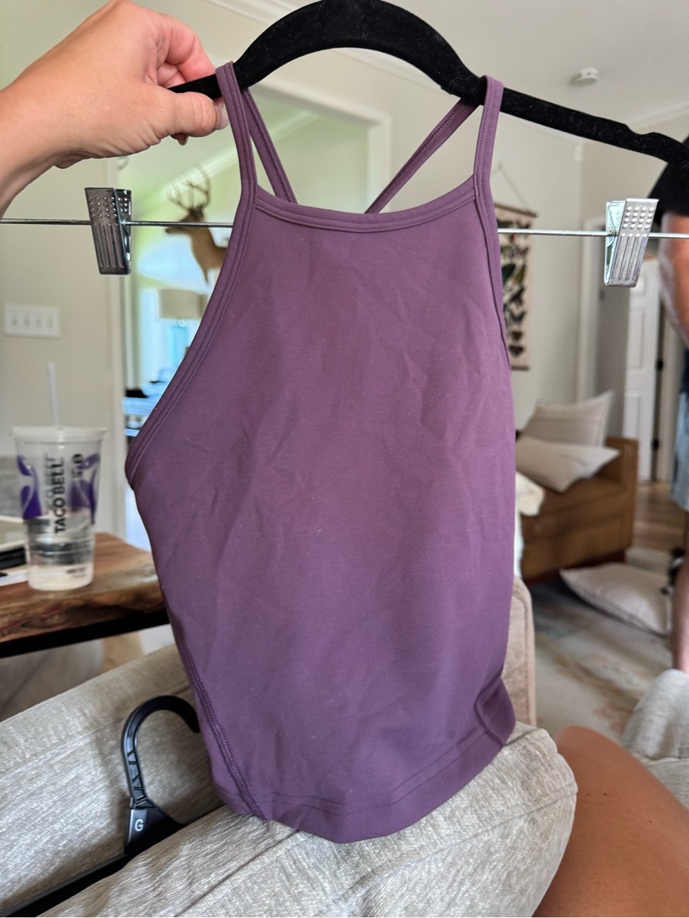 lululemon athletica Purple Strappy Tank Top